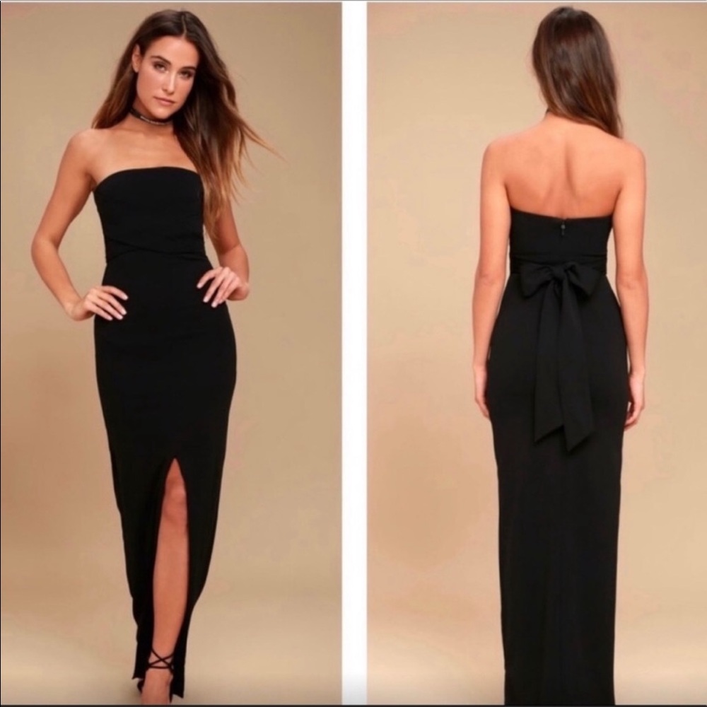 Lulu's black formal dress